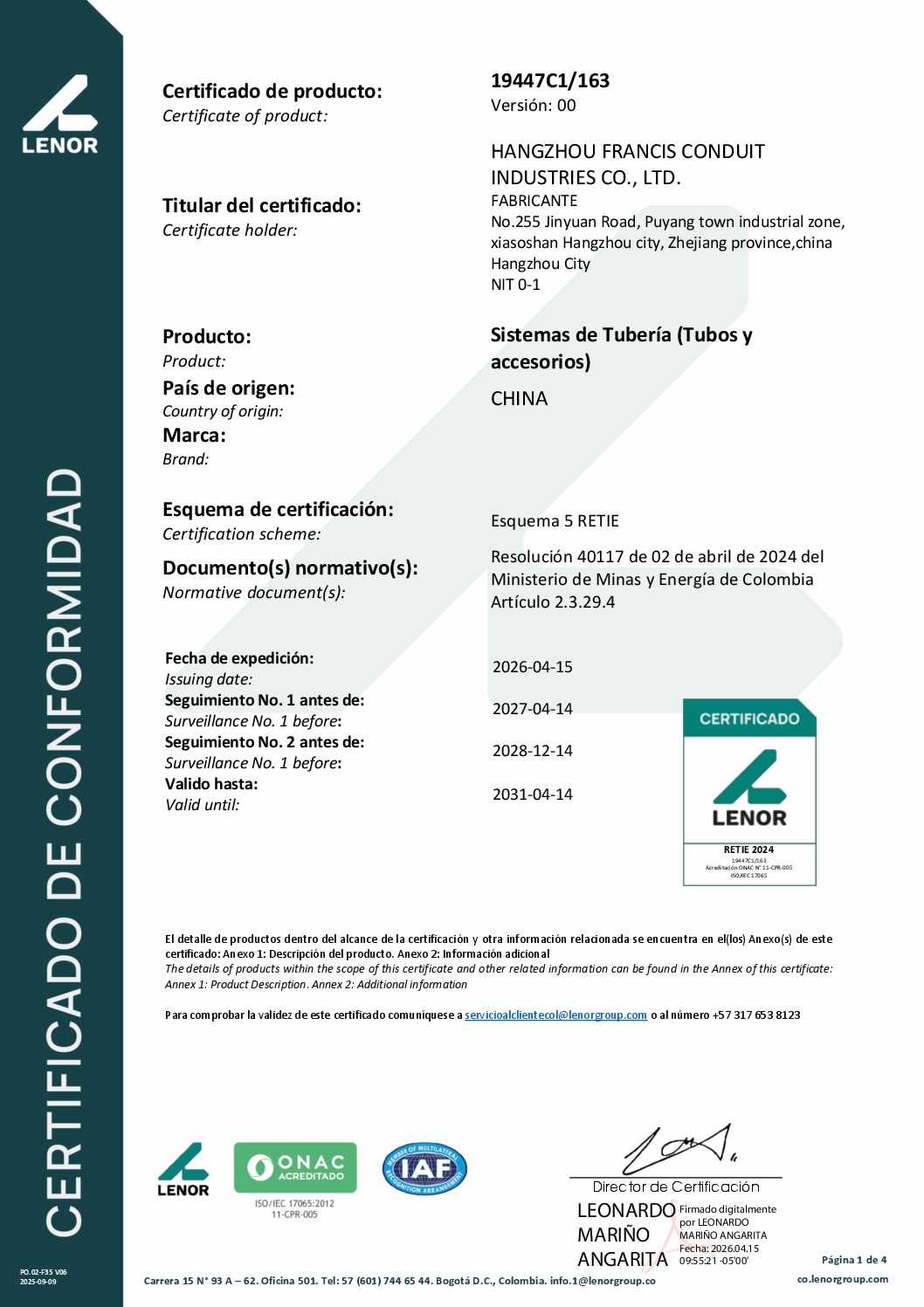RETIE 2024 IMC Certification